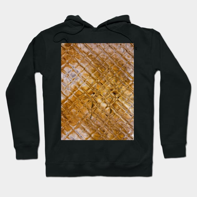 Beige abstract design - under squared glass Hoodie by Hujer